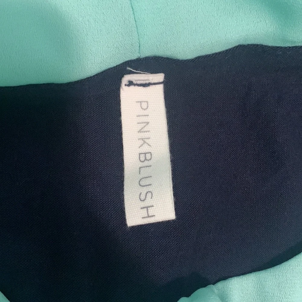 Pinkblush Mint Navy Overlay Maxi Dress - Picture 5 of 5
